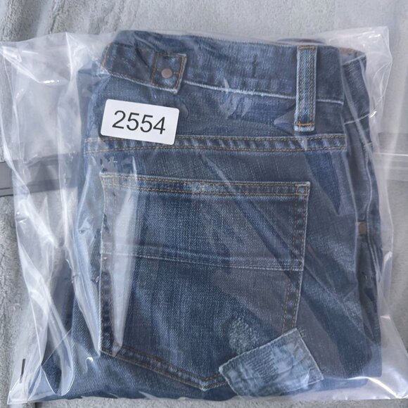 Gap 1969 Easy Straight Leg Jeans Womens Size 26/2 Dark Wash S/705557-00 Blue - Picture 12 of 12